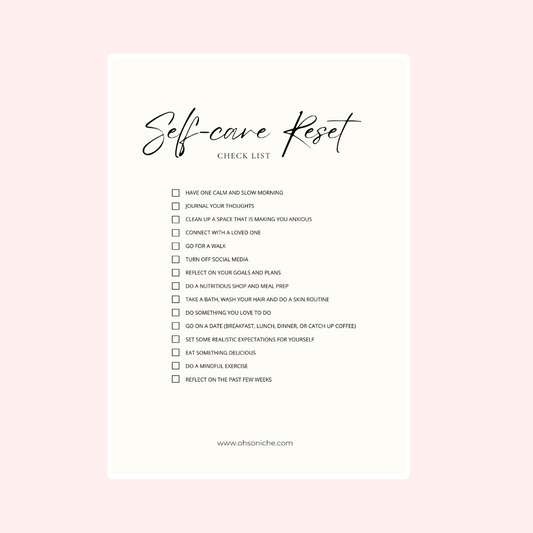 Self-Care Reset Card