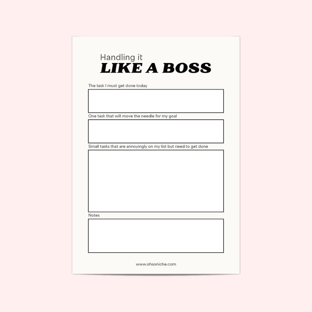 Boss Vibes To-Do List A5 Notepad