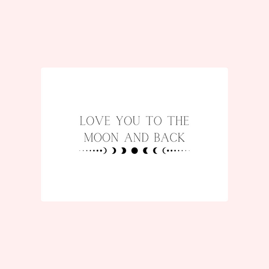 To the Moon and Back Card