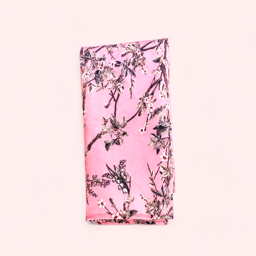 Floral Satin Hair Scarf