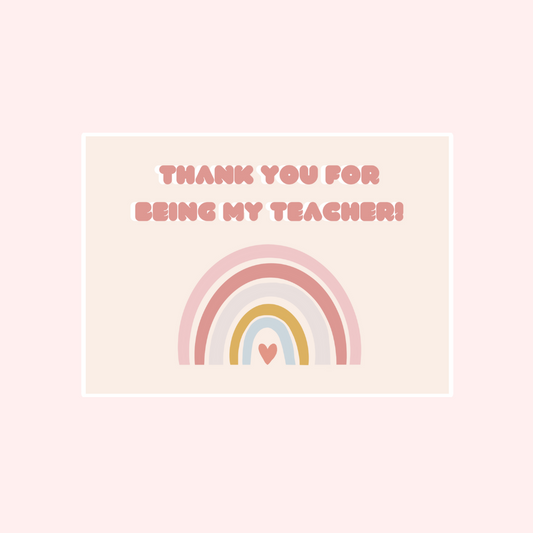 Thank You Teacher Card