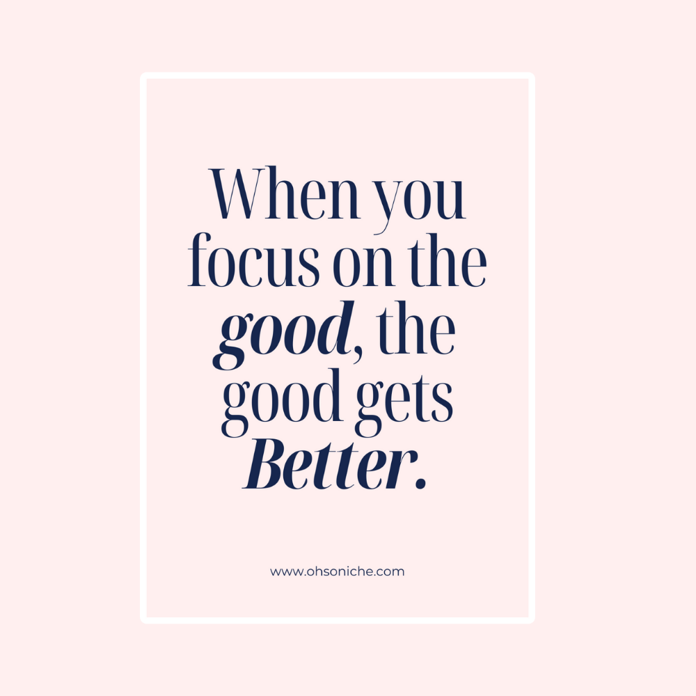 Focus on the Good Card