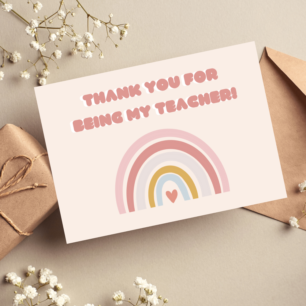 Thank You Teacher Card