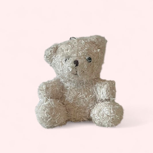 Beige Teddy Bear Keyring