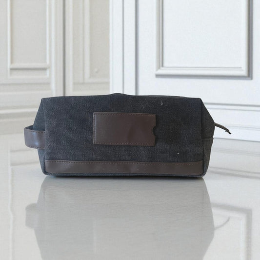 Black & Brown Toiletry Bag