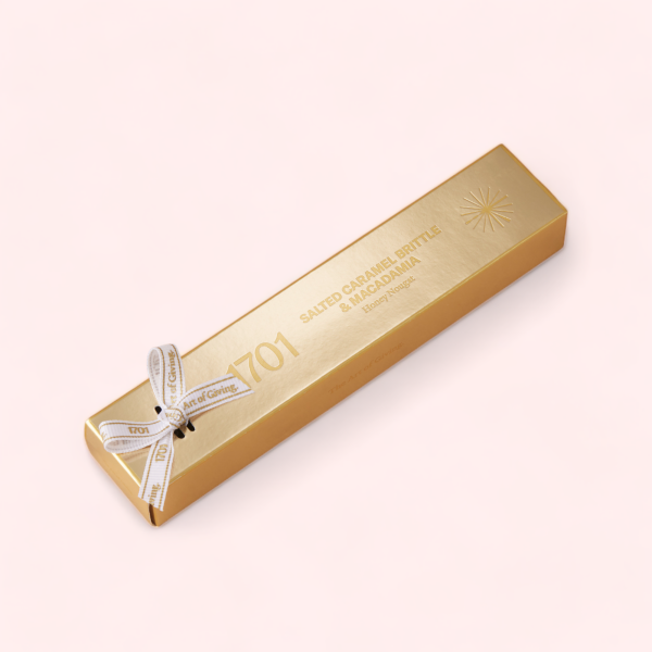 Oh So Niche Gifting. SALTED CARAMEL BRITTLE & MACADAMIA HONEY NOUGAT BAR (100G). Luxury Gifting in South Africa