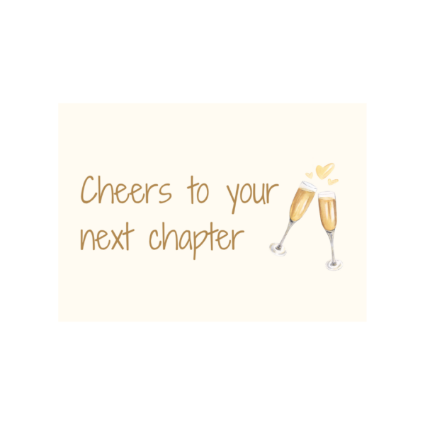 Cheers To Your Next Chapter Card